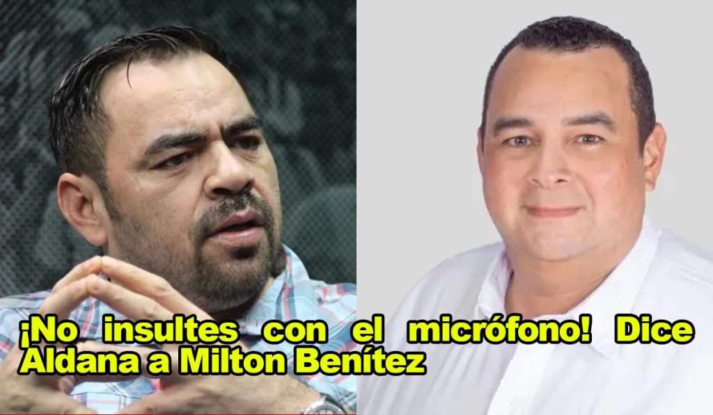 ¡No insultes con el micrófono! Dice Aldana a Milton Benítez