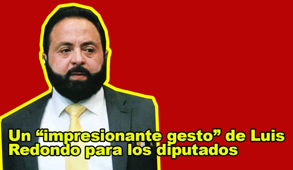 ¡Un impresionante gesto de Luis Redondo para los diputados!