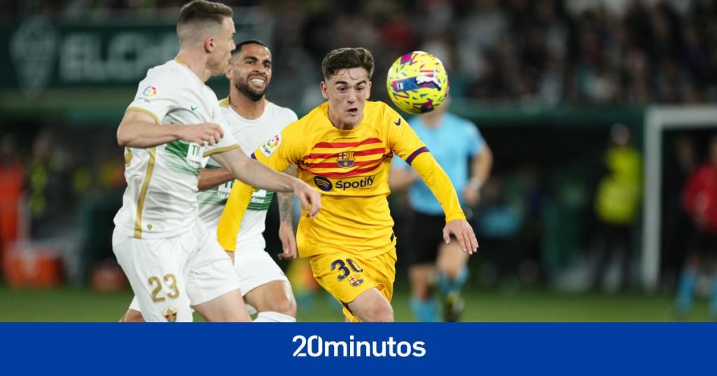 El Elche impugna el partido contra el Barcelona por alineación indebida de Gavi