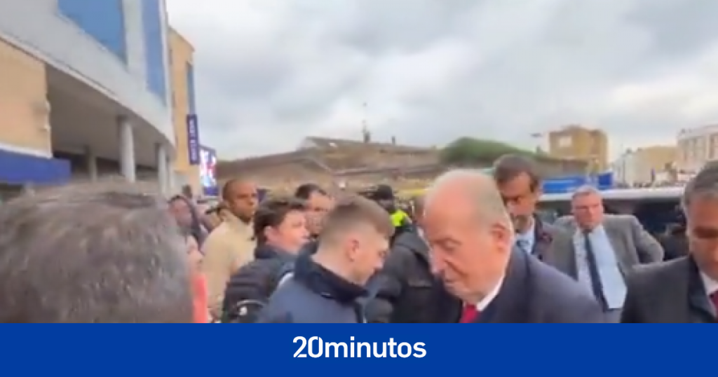 El rey emérito Juan Carlos I llega a Stamford Bridge para ver el Chelsea El rey emérito Juan Carlos I llega a Stamford Bridge para ver el Chelsea