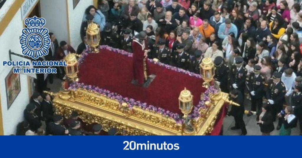 Inhiben un dron en Algeciras que volaba por encima del Cristo de Medinaceli en su salida en procesión