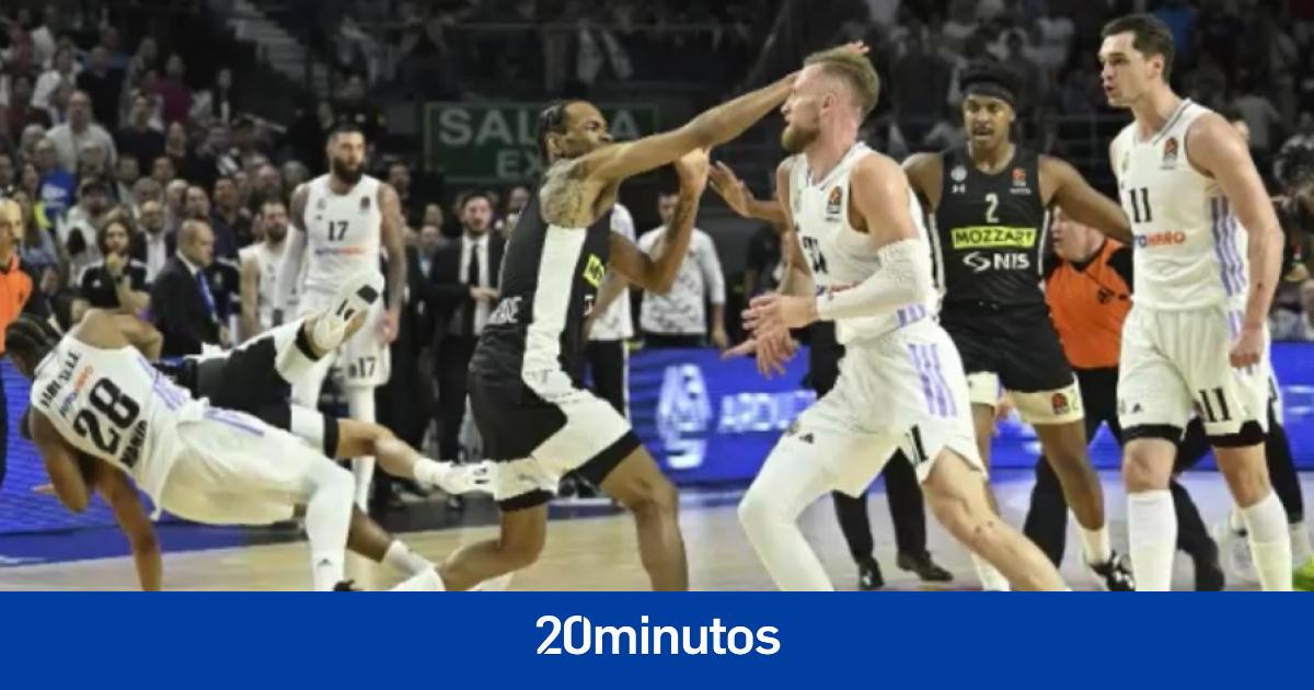 Pelea Real Madrid-Partizán de la Euroliga, en directo: posibles sanciones, consecuencias…