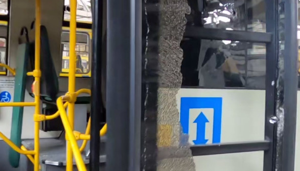 Rusia golpeó una flota de autobuses en Kherson