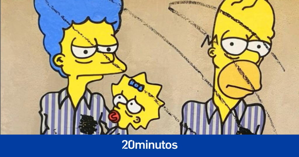 Vandalizan el mural de los Simpson de Milán en honor al Holocausto nazi
