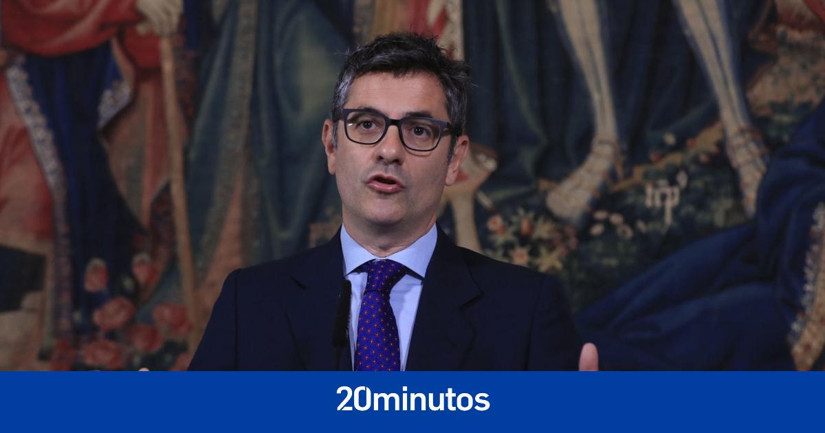 El ministro Félix Bolaños, ingresado en un hospital por piedras en la vesícula