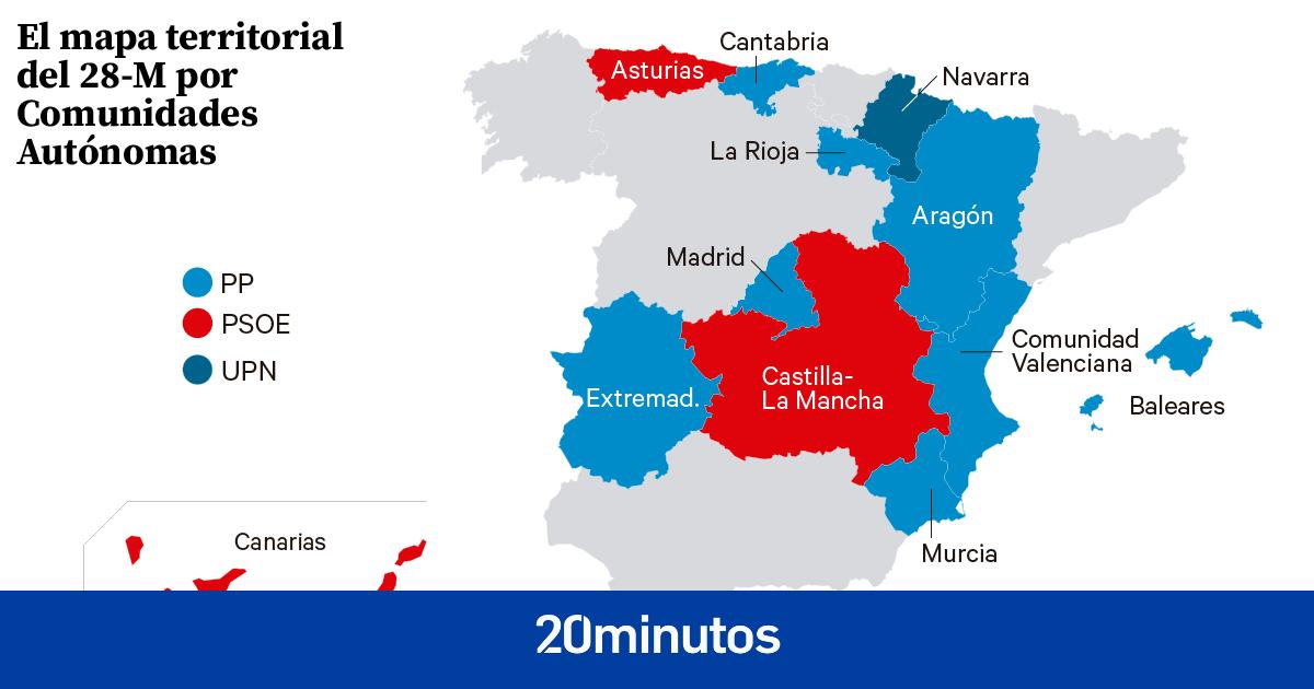 Estas son las seis comunidades en las que el PP depende de Vox para poder gobernar