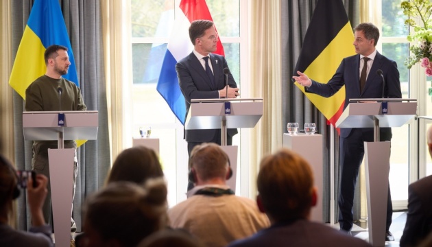 Ucrania, Bélgica y los Países Bajos firman una declaración conjunta Ucrania, Bélgica y los Países Bajos firman una declaración conjunta