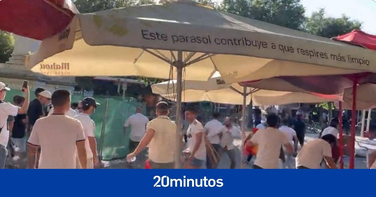 Un grupo de radicales provoca disturbios antes de la final de Copa Un grupo de radicales provoca disturbios antes de la final de Copa