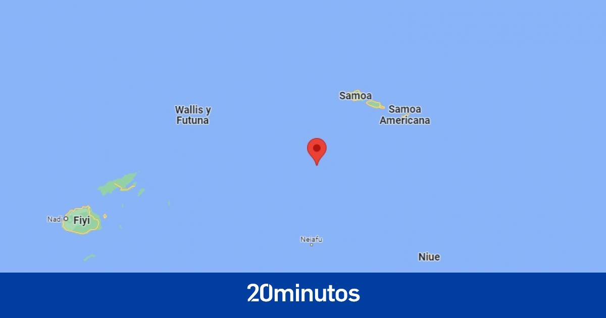 Un terremoto de magnitud 7,6 sacude las aguas de Tonga en el Pacífico Sur Un terremoto de magnitud 7,6 sacude las aguas de Tonga en el Pacífico Sur