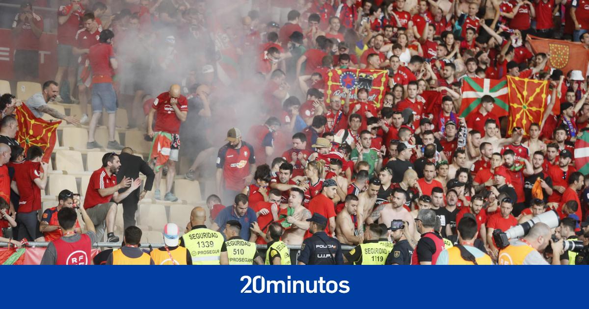 partido parado, una valla rota y un herido