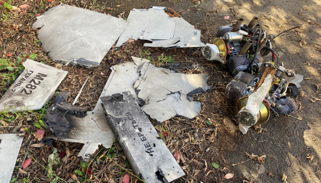 un golpe en la región de Mykolaiv, un Shahed destruido.