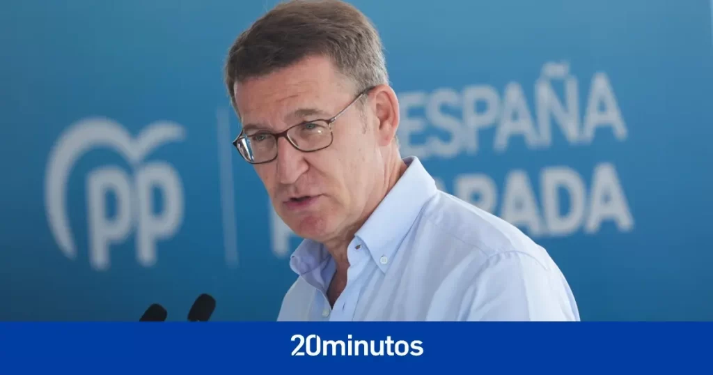 Feijóo rechaza un debate a cuatro con Sánchez, Díaz y Abascal y solo acepta si se unen Bildu, ERC y PNV Feijóo rechaza un debate a cuatro con Sánchez, Díaz y Abascal y solo acepta si se unen Bildu, ERC y PNV