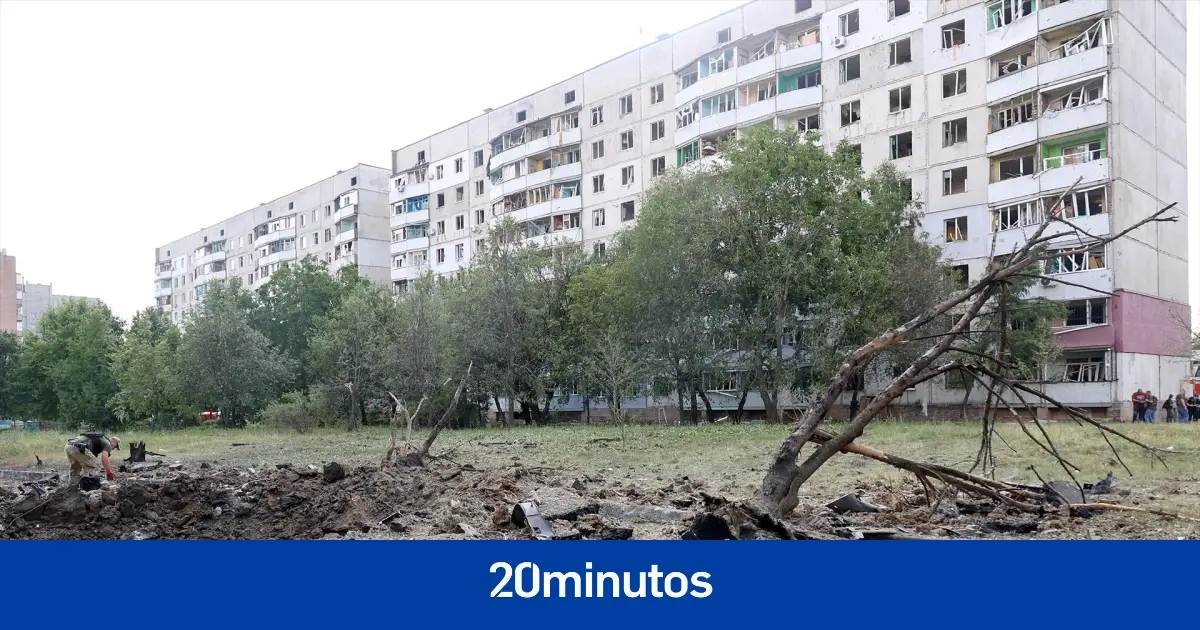 Alerta de un ataque aéreo en Ucrania por el impacto de proyectiles rusos en Járkov