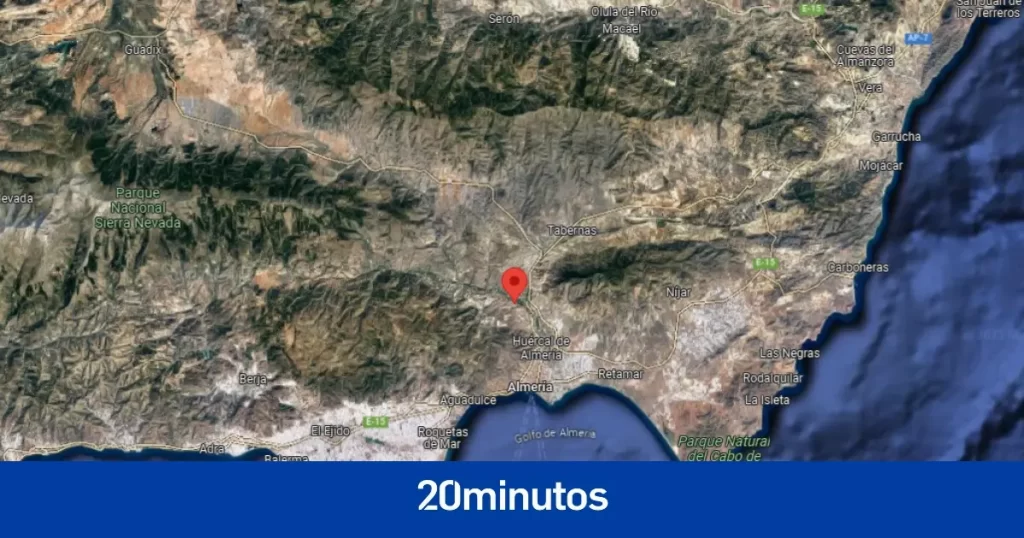 Registrado un terremoto de magnitud 2,7 con epicentro en Almería