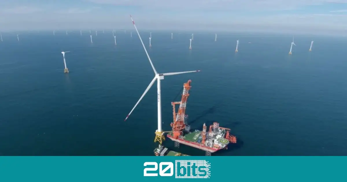 China tiene una enorme turbina marina con palas de 123 metros para suministrar energía a miles de familias