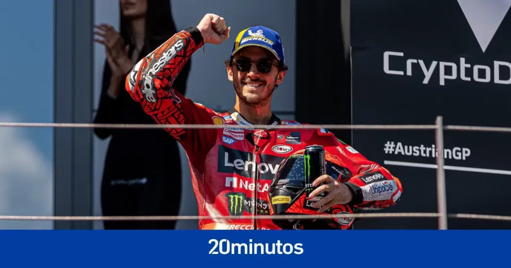 Francesco Bagnaia domina de nuevo en Spielberg y afianza su liderato de MotoGP