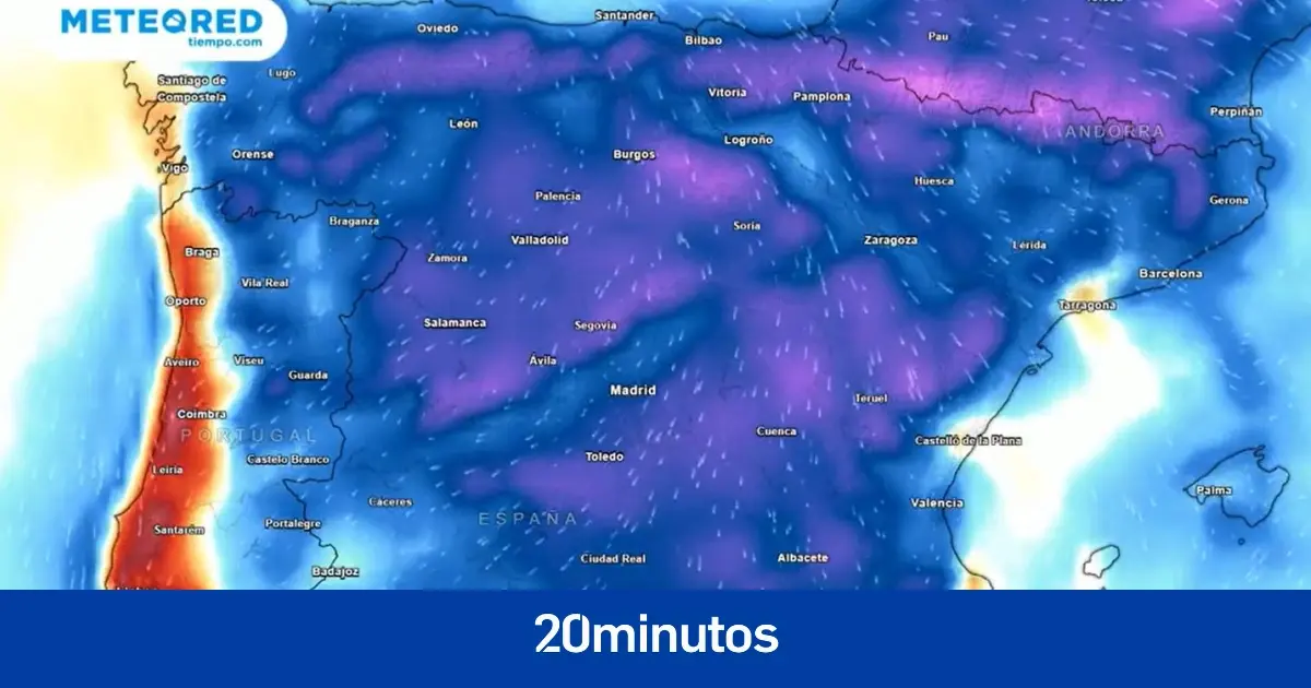 La borrasca Patricia causará un desplome térmico de más de 10 grados en varias capitales de provincia La borrasca Patricia causará un desplome térmico de más de 10 grados en varias capitales de provincia