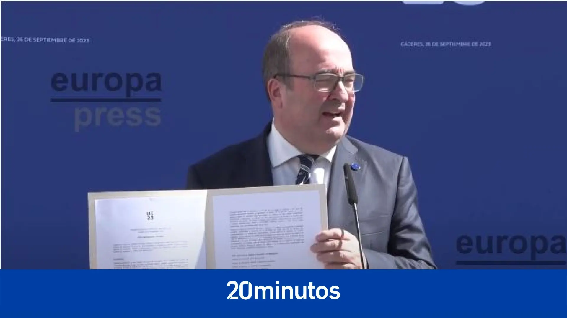 Redacción, tema libre: la declaración de Cáceres