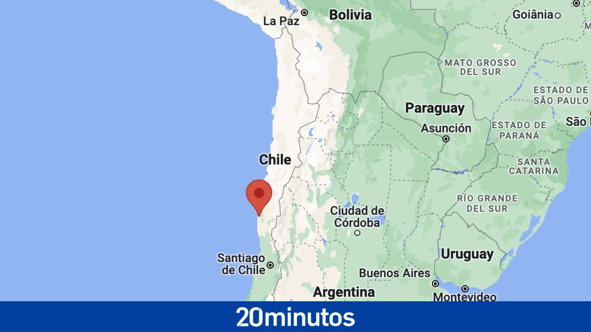 Un terremoto de magnitud 6,2 remece la zona centro y norte de Chile