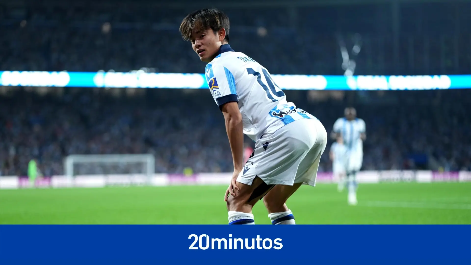 La viral celebración de Kubo en el derbi vasco: de una posible lesión… al twerking