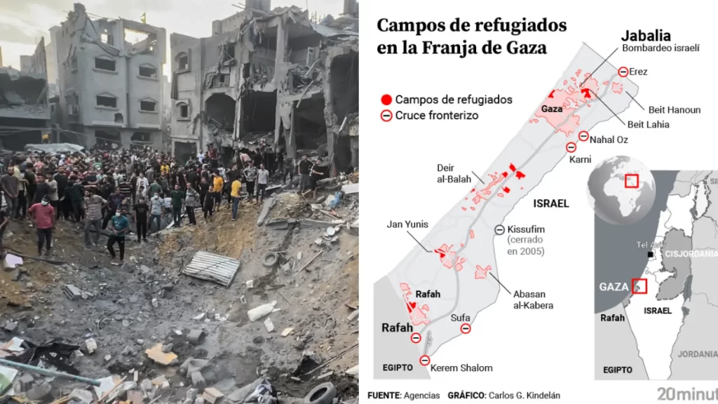 así fue el bombardeo de Israel que arrasó el campo de refugiados de Jabalia así fue el bombardeo de Israel que arrasó el campo de refugiados de Jabalia